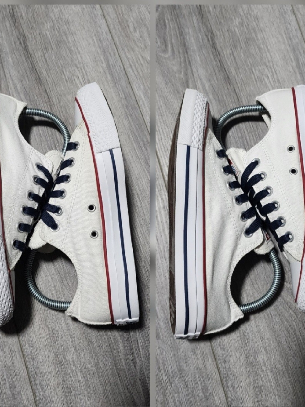Converse Chuck Taylor All Star Low Top White Sneakers Womens Size 7 - Picture 5 of 8